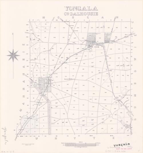 Yongala, Co. Dalhousie [cartographic material] / compiled in the Office of the Surveyor General, Department of Lands