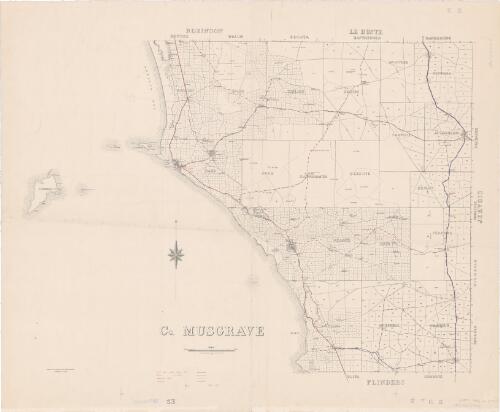 Co. Musgrave [cartographic material] / compiled in the Office of the Surveyor General, Department of Lands
