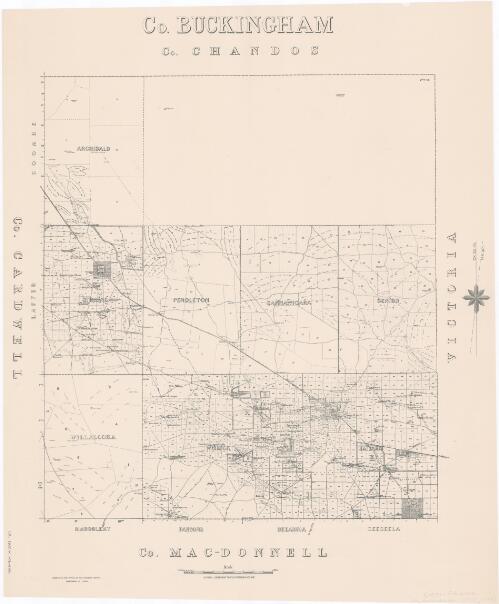 Co. Buckingham [cartographic material] / compiled in the Office of the Surveyor General