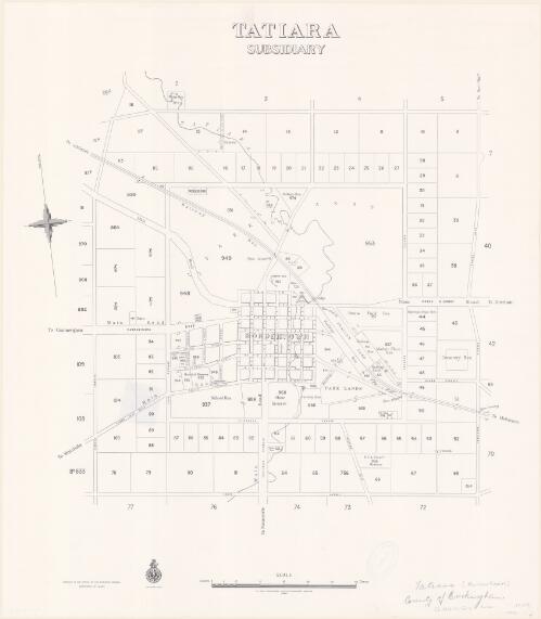 Tatiara subsidiary [cartographic material] : [town of Bordertown, County Buckingham] / compiled in the Office of the Surveyor General, Department of Lands