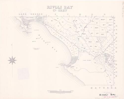 Rivoli Bay, Co. Grey [cartographic material] / compiled in the Office of the Surveyor General, Department of Lands