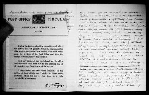 Papers of Ernest Tristram Crutchley (as filmed by the AJCP) [microform] : [M1829-1830], 1928-1940