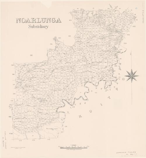 Noarlunga subsidiary [cartographic material] : [Hundred of Noarlunga, County Adelaide] / compiled in the Office of the Surveyor General, Department of Lands