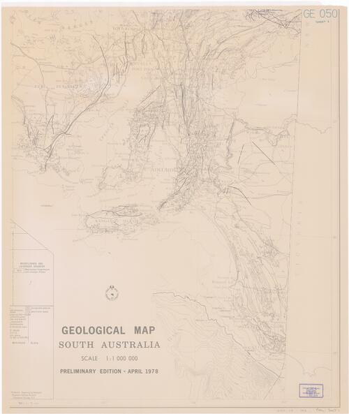 Geological map of South Australia [cartographic material]