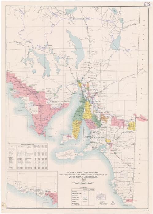 Water supply undertakings, 1963 [cartographic material]