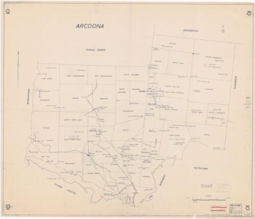 [Pastoral plans of South Australia]. Arcoona [cartographic material]