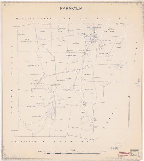 [Pastoral plans of South Australia]. Parakylia [cartographic material]