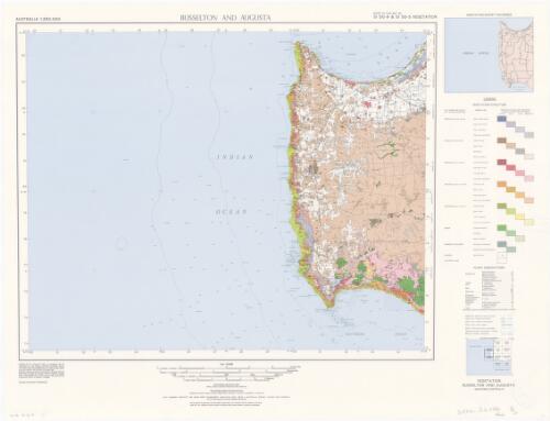 [Vegetation survey of Western Australia]. SI 50-9 & SI 50-5 vegetation, Busselton and Augusta [cartographic material] / compiled by Francis G. Smith ; drawings prepared under the direction of the Surveyor General, Department of Lands and Surveys Western Australia