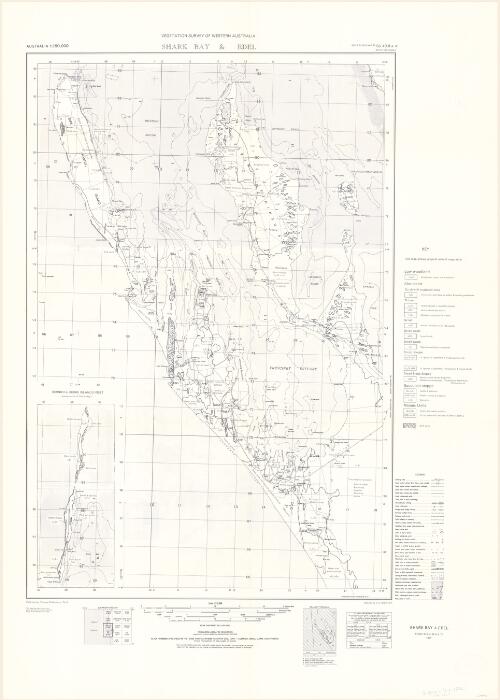 Vegetation survey of Western Australia. SG 49-8 & 12, Shark Bay & Edel [cartographic material] / mapped by J.S. Beard