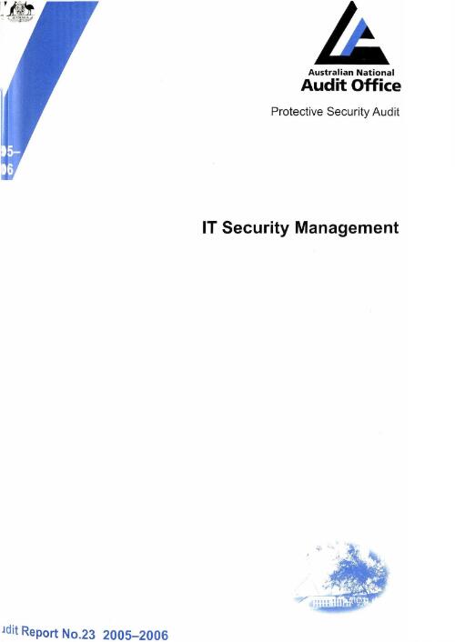 IT security management / the Auditor-General