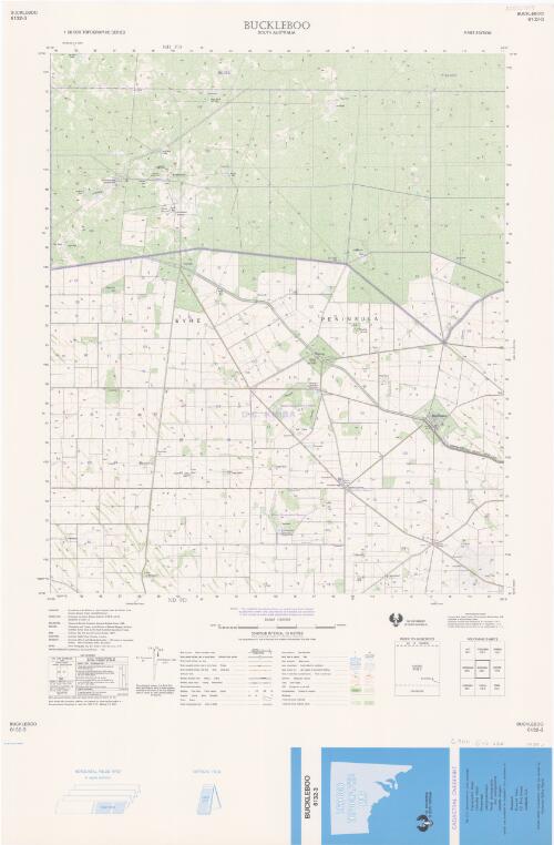 [South Australia] 1:50 000 topographic series, cadastral overprint : [Map type D3]. 6132-3, Buckleboo [cartographic material] / published by authority of the Minister of Lands ; prepared under the direction of the Surveyor General