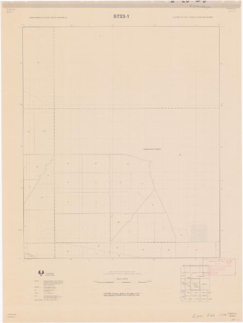 Nunnyah [cartographic material] / Department of Lands, South Australia