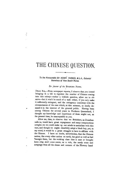 The Chinese question