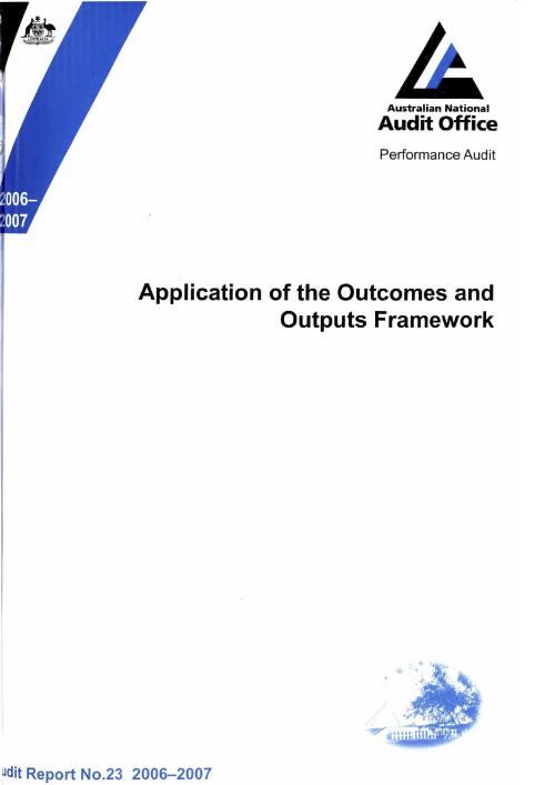 Application of the outcomes and outputs framework