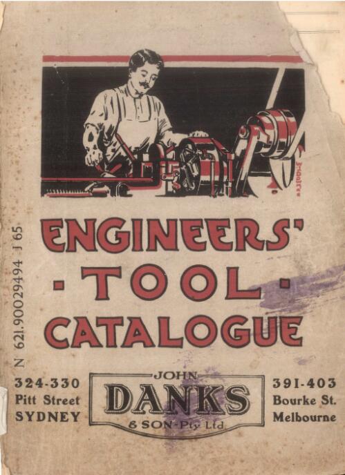 John Danks & Son Pty Ltd. engineers' catalogue
