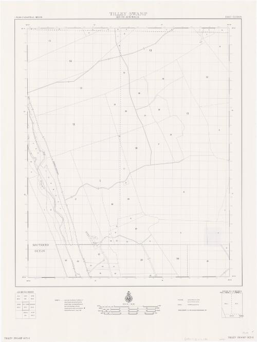 [South Australia] 1:50 000 cadastral series : [Map type D5]. 6825-II, Tilley Swamp, South Australia [cartographic material] / Department of Lands