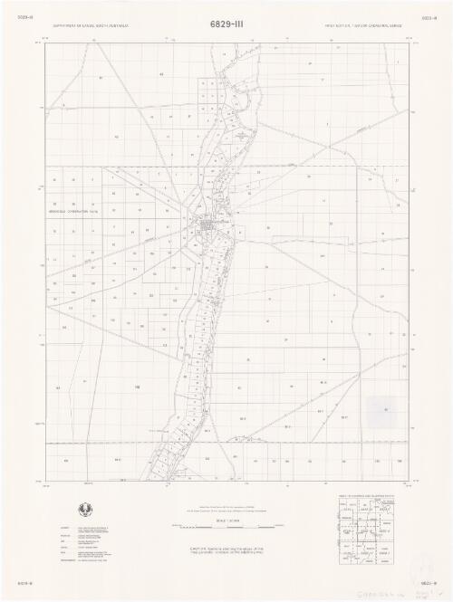 [South Australia] 1:50 000 cadastral series : [Map type D5]. 6829-III, [Blanchetown] [cartographic material] / Department of Lands