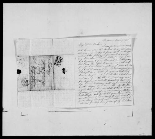 Letters of David A. Beath (as filmed by the AJCP) [microform] : [M394], 1842-1853