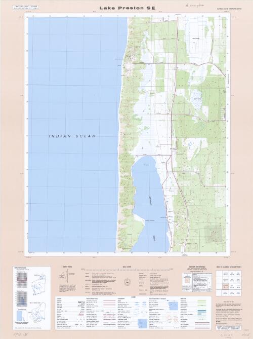 Australia 1:25 000 topographic survey [Western Australia]. 2031-IV SE, Lake Preston SE [cartographic material] / produced under the direction of the Surveyor General, Department of Lands and Surveys
