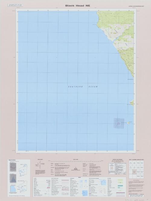 Australia 1:25 000 topographic survey [Western Australia]. 2028-II, Black Head NE [cartographic material] / produced by the Department of Land Administration