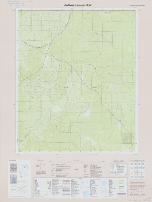 Australia 1:25 000 topographic survey [Western Australia]. 2029-IV SW, Jalbarragup SW [cartographic material] / produced by the Department of Land Administration