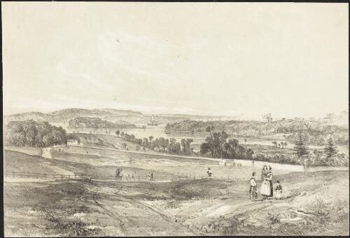 Woolloomooloo Bay, Sydney, 1842 / J.S. Prout