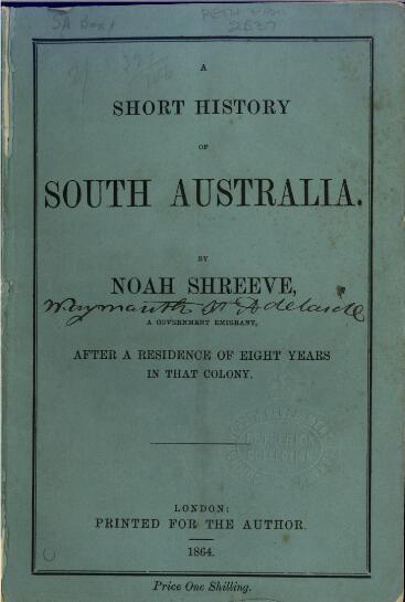 A short history of South Australia