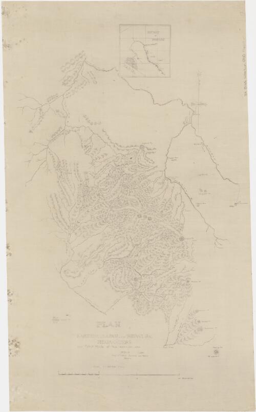 Plan Kareeba, Kapau, and Indiwi Rv. headwaters and patrol route of Nov. 1933 - Jan.1934 [cartographic material] / J. R. Black, cadet