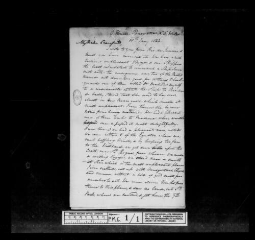 Army establishment, letters, 1822-1823 [microform]