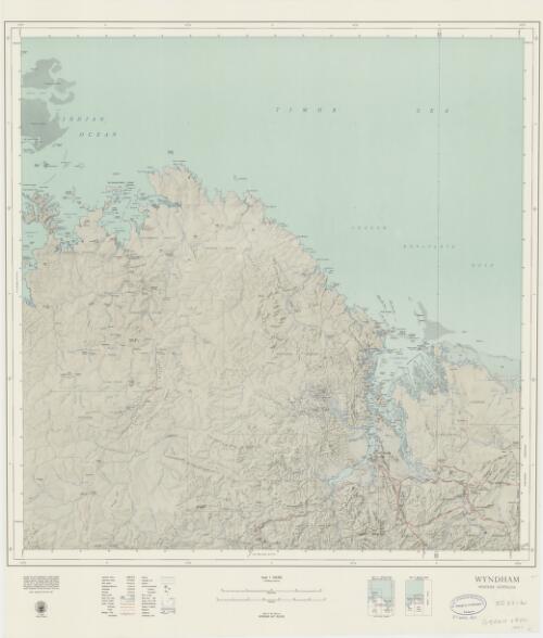 [Western Australia 1:500 000]. [SD 52-W], Wyndham, Western Australia [cartographic material] / cartography by the Mapping Branch, Surveyor General's Division, Department of Lands and Surveys