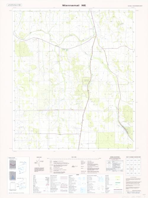 Australia 1:25 000 topographic survey [Western Australia]. 2135-IV NE, Wannamal NE [cartographic material] / produced by the Department of Land Administration