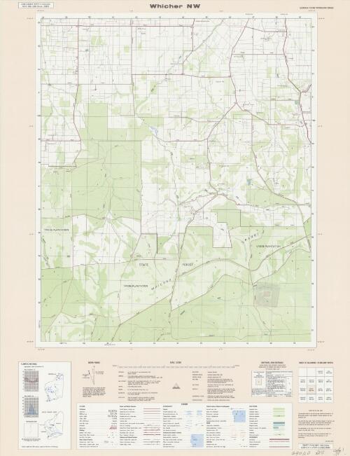 Australia 1:25 000 topographic survey [Western Australia]. 1930-II NW, Whicher NW [cartographic material] / produced by the Department of Land Administration