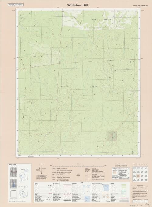 Australia 1:25 000 topographic survey [Western Australia]. 1930-II SE, Whicher SE [cartographic material] / produced by the Department of Land Administration