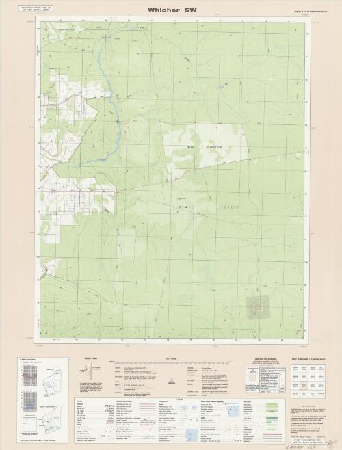 Australia 1:25 000 topographic survey [Western Australia]. 1930-II SW, Whicher SW [cartographic material] / produced by the Department of Land Administration
