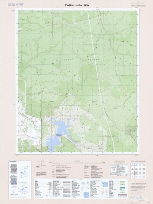 Australia 1:25 000 topographic survey [Western Australia]. 2131-IV NW, Tallanalla [cartographic material] / produced by the Department of Land Administration