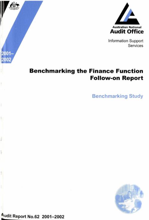 Benchmarking the finance function follow-on report : benchmarking study / the Auditor-General