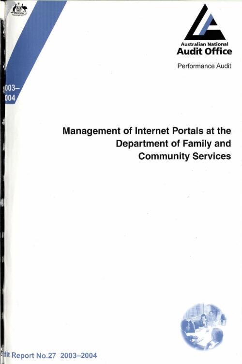 Management of internet portals at the Department of Family and Community Services / the Auditor-General