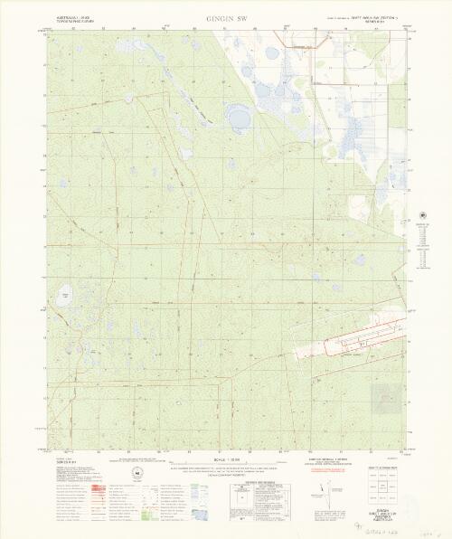 Australia 1:25 000 topographic survey [Western Australia]. Sheet 2035-II SW, Gingin SW [cartographic material] / produced under the direction of the Surveyor General, Department of Lands and Surveys