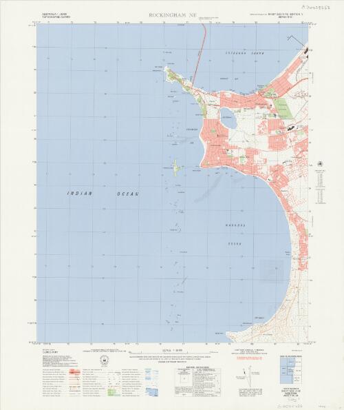 Australia 1:25 000 topographic survey. 2033-III NE. Rockingham NE, [cartographic material] / produced under the direction of the Surveyor General, Department of Lands and Surveys, Perth, Western Australia