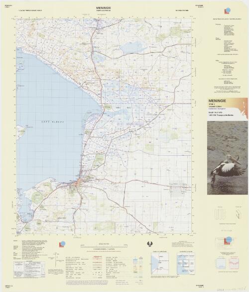 [South Australia] 1:50 000 topographic series, cadastral overprint : [Map type D3]. 6726-1, Meningie [cartographic material] / Dept. of Lands