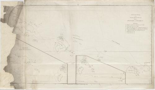 Chart of the track of the Ariel, Capt. Robert Moorsom, between Hog Island and Tapanooly [cartographic material]