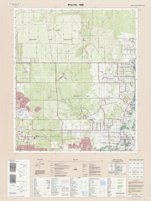 Australia 1:25 000 topographic survey [Western Australia]. 2034-II NE, Perth NE [cartographic material] / produced by the Department of Land Administration
