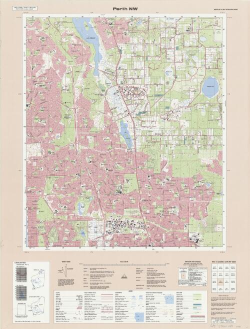 Australia 1:25 000 topographic survey [Western Australia]. 2034-II NW, Perth NW [cartographic material] / produced by the Department of Land Administration