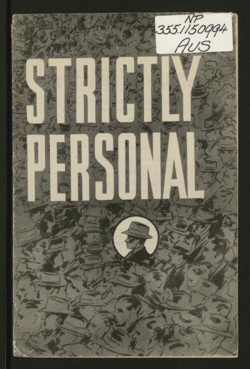 Strictly personal : stories of re-establishment from the personal angle / Ministry of Post-war Reconstruction