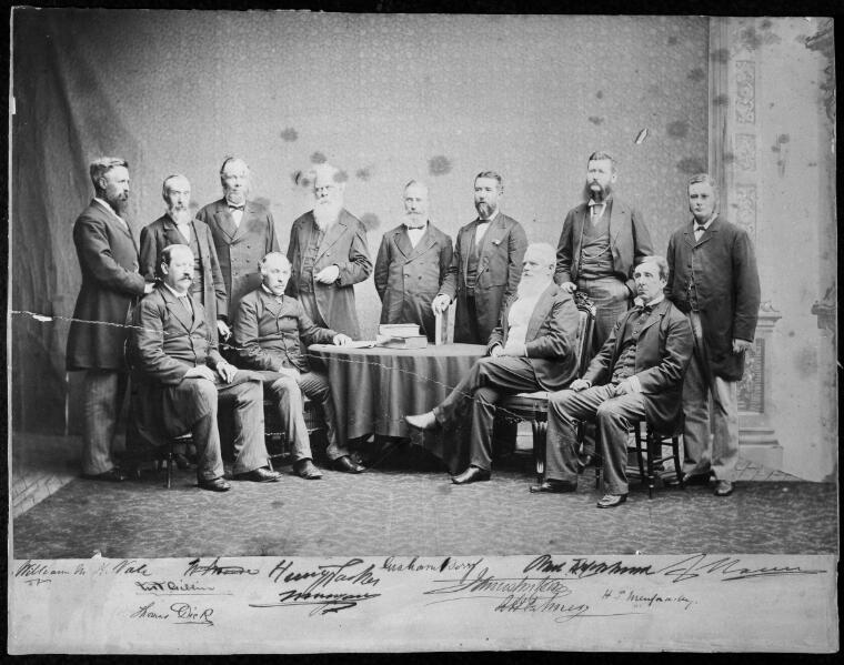 Digital Collections - Pictures - Intercolonial Conference, Sydney, 1881 ...