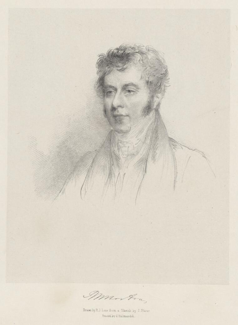 Lane, R. J. (Richard James), 1800-1872. [Portrait of Sir Robert Wilmot ...