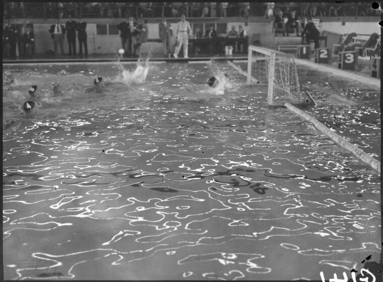 Digital Collections - Pictures - [Water polo match in progress, Olympic ...