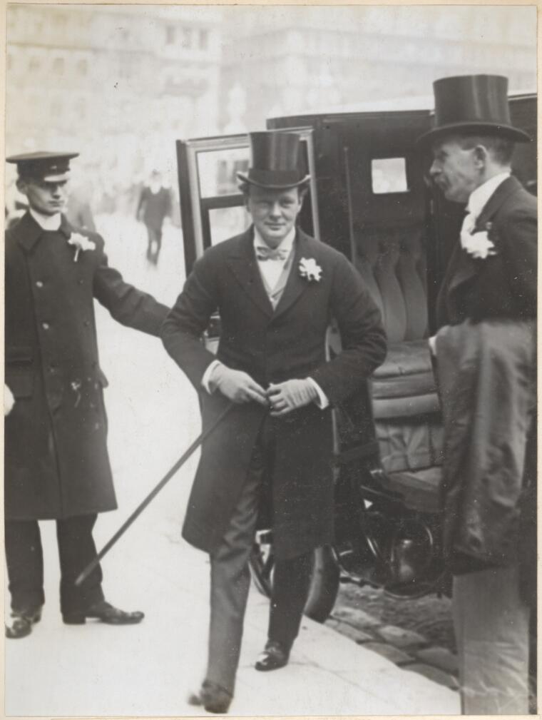 Digital Collections - Pictures - [Winston Churchill on his wedding day ...