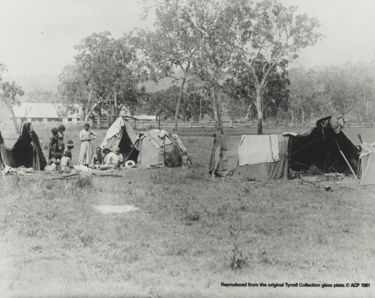 Digital Collections - Pictures - Aboriginal camp, Richmond River, New ...