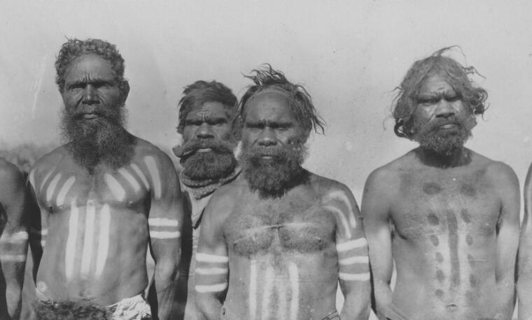 Digital Collections - Pictures - Four Australian Aboriginal men wearing ...